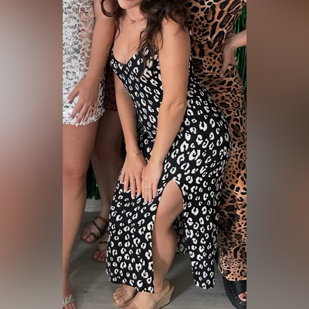 Leopard print Reformation dress